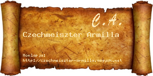 Czechmeiszter Armilla névjegykártya